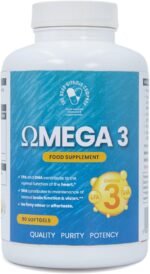 Omega 3 1000mg: 90 Softgels 180mg EPA, 120mg DHA 1.5:1 EPA:DHA Ratio Vitamin E Pure Fish Oil + Tocopherols for Heart, Brain & Eye Health. High Strength, Pure, Odour-Free, No Fishy Aftertaste - Image 2