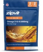 Omega 3 6 & 9 Oil 2000mg, 120 Softgels. Source of Alpha-Linolenic Acid. Supports Maintenance of Normal Blood Cholesterol, Eco-Friendly Pouch - Image 2