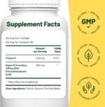 Omega 3 Algae Oil : 400mg DHA - for Heart, Joints, Brain Health, High Strength 180 Softgel Tablets, 6 Months Supply. Vegan Vitality's Algae Omega 3 - Vegans, Vegetarians DHA Supplement - Image 2