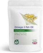 Omega-3 Fish Oil 1000mg Capsules (EPA 180mg & DHA 120mg Fatty Acids) Healthy Heart, Brain and Blood (Pack of 30) - Image 2