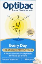 Optibac Probiotics Every Day - Vegan Digestive Probiotic Supplement - Most Trusted & Recommended Brand - Lactobacillus & Bifidobacterium - 90 Capsules - Image 2