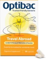 Optibac Probiotics Travel Abroad - Vegan Travel Probiotics - Digestive Supplement with Saccharomyces Boulardii, Lactobacillus & Bifidobacterium - Most Trusted & Recommended Brand - 20 Capsules - Image 2