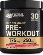 Optimum Nutrition Gold Standard Pre Workout Powder, Energy Drink with Creatine Monohydrate, Beta Alanine, Caffeine and Vitamin B Complex, Nutrition Supplement, Watermelon Flavour, 30 Servings, 330 g - Image 2