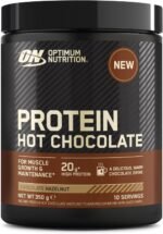Optimum Nutrition Protein Hot Chocolate Hazelnut Powder, 20 g High Protein Per Serving, ProTherma Hydrolyzed Whey for Easy Mixing, Tasty Shake for Muscle Growth & Maintenance, 10 Servings, 350 g - Image 2