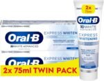 Oral-B 3D White Advanced Express Whitening Toothpaste Fresh Glow 2 x 75ml Twin Pack - Image 2