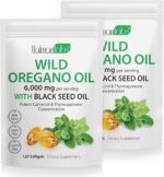 Oregano Oil Capsule 120 Count 2 in 1 Formulated with Wild Oregano Oil 6000mg with Black Seed 200mg Non-GMO & Immune SupportNon-GMO & Immune Support (240PCS) - Image 2