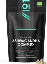 Organic Ashwagandha Complex 7055mg - KSM-66® with Turmeric & Black Pepper - 22.5mg Withanolides - Most Bioavailable Full-Spectrum Root Extract - Not Tablets or Powder - 90 Vegan Capsules by Alpha01 - Image 2