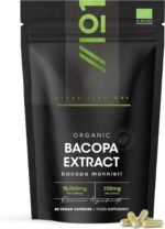 Organic Bacopa Monnieri Extract 15,000mg - 50% Bacosides (250mg) - 60 Vegan Capsules - High Strength 30:1 Brahmi Supplement - Resealable and Recyclable Pouch by Alpha01 - Image 2