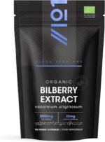 Organic Bilberry Extract 5000mg – High Strength 5% Anthocyanidins – 90 Vegan Capsules (3 Months Supply) – Resealable and Recyclable Pouch – by Alpha01 - Image 2