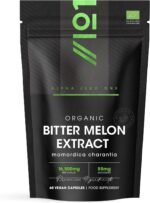 Organic Bitter Melon Extract 16,500mg (Karela) – 55mg Momordica Glycosides – 60 Vegan Capsules (2 Months Supply) – Resealable and Recyclable Pouch by Alpha01 - Image 2