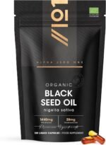 Organic Black Seed Oil Capsules 1440mg - 120 Vegan Softgels - High Strength 3X% Thymoquenine - Ethiopian Nigella Sativa - 2 Months Supply - Cold Pressed Virgin Oil - by Alpha01 - Image 2