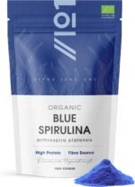 Organic Blue Spirulina Powder 100g – 100% Natural Phycocyanin for Smoothies – Vibrant Blue Food Colouring & Ingredient – Rich in Protein – Resealable and Recyclable Pouch by Alpha01 - Image 2