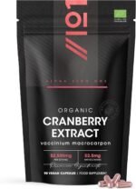 Organic Cranberry Extract 52,500mg – Standardisedd 52.5mg Anthocyanins – 90 Vegan Capsules – Cranberry Extract Supplement – Resealable and Recyclable Pouch by Alpha01 - Image 2