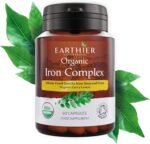 Organic Iron Whole Food Sourced & Certified by Soil Association 60 Capsules Vegan - Image 2