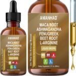 Organic Maca Root Liquid Drops with Ashwagandha, Fenugreek, Beet Root and L-Arginine Liquid Multivitamin for Women and Men - Maca Root Supplement Drops, 1 Month Supply - Image 2