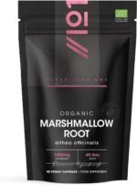 Organic Marshmallow Root 1400mg - 90 Vegan Capsules - Potent Althea Officinalis Supplement - 45 Day Supply - Resealable and Recyclable Pouch - by Alpha01 - Image 2