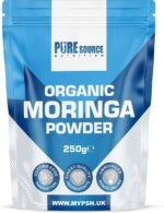 Organic Moringa Leaf Powder Gluten Free Natural and Pure Leaves Picked from The Moringa Oleifera Plant - Superleaf Superfood Powder by Pure Source Nutrition (250g) - Image 2