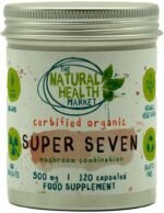 Organic Mushroom Complex – 120 Organic Capsules – Reusable Tin – The Natural Health Market – Reishi, Chaga, Lion’s Mane, Cordyceps – UK Made, Soil Association - Image 2