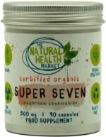 Organic Mushroom Complex – Seven Organic Mushrooms – 90 Capsules – Reusable Tin – The Natural Health Market – UK Made – Reishi, Chaga, Lion’s Mane, Cordyceps - Image 2