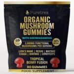 Organic Mushroom Gummies with Ashwagandha – 3,000mg Functional Mushrooms per Serving – Lion’s Mane, Reishi, Maitake, Chaga, Shiitake, Cordyceps, Rhodiola, Panax Ginseng – Tropical Berry - Image 2