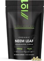 Organic Neem Leaf 1400mg – 90 Vegan Capsules - High Strength Azadirachta Indica Supplement – Resealable and Recyclable Pouch by Alpha01 - Image 2