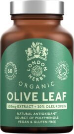 Organic Olive Leaf Extract 500mg | Standardised for 20% Oleuropein | 60 Vegan Capsules | Made in The UK - Image 2