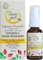Organic Propolis Spray with Vitamin C from Rosehip - Alcohol-Free Pure Natural Raw Bee Propolis Liquid Extract for Sore Throat, Skin Care, Immunity Support Supplement | Kids & Adults (30ml) - Image 2