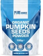 Organic Pumpkin Seed Protein Powder, 100% Vegan, Plant-Based Superfood, Gluten-Free, Non-GMO, Nutrient-Rich, Antioxidant by Pure Source Nutrition (100g, Unflavoured) - Image 2