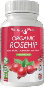 Organic Rosehip Capsules for Healthy Skin, Heart & Joints | 500mg x 90 | 100% Pure Soil Association Certified | Gluten Free | GM Free | Vegan - Image 2