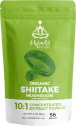 Organic Shiitake Mushroom Powder 10X Strength - Supplement for Sport Recovery, Immune, Bone & Heart Health - Beta Glucans & Vitamin D | HIGH Potency 10:1 Extract - 56 Servings (56g) - Image 2