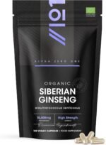 Organic Siberian Ginseng 10,000mg - High Strength Eleutherococcus Senticosus 15:1 Extract - 120 Vegan Capsules – Resealable and Recyclable Pouch by Alpha01 - Image 2