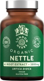 Organic Stinging Nettle Root Extract 2000mg | High Strength 4:1 Extract Stinging Nettle Supplement | 120 Vegan Capsules | Made in The UK - Image 2