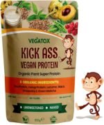 Organic Vegan Protein Powder | Clean and Natural Vegan Protein Shake | Unsweetened | No Flavourings or Artificial Ingredients | Gluten Free Plant Protein Powder 500g - Image 2