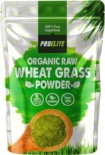 Organic Wheatgrass Powder 250g Premium EU High in Iron & Fibre to Support Energy and Stress, Vegan Keto Superfood Supergreen Raw Natural Wheatgrass Powder Juice, Wheat Grass Shots PROELITE - Image 2