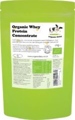 Organic Whey Protein Powder 1kg Unflavoured Grass Fed SOYA Free Pure Concentrate Gluten Free Low Carb Vegetarian 1000g - Image 2