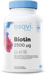 Osavi Biotin 2,500 μg – 120 Vegan Capsules | Essential Beauty Vitamin for Healthy Hair, Skin & Nails | Supports Metabolism & Nervous System | Clean Label | Vegan–Friendly - Image 2