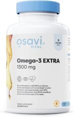 Osavi Omega–3 Extra Molecularly Distilled 1300 mg – 120 Softgels | Lemon Flavor | EPA & DHA for Heart Health, Brain Function, and Vision I Molecular Distillation for Maximum Purity - Image 2
