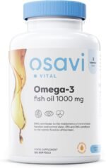 Osavi Omega–3 Fish Oil Molecularly Distilled 1000 mg – 120 Softgels | Lemon Flavor | EPA & DHA for Heart Health, Brain Function, and Vision I Molecular Distillation for Maximum Purity - Image 2