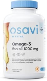 Osavi Omega–3 Fish Oil Molecularly Distilled 1000 mg – 180 Softgels | Lemon Flavor | EPA & DHA for Heart Health, Brain Function, and Vision I Molecular Distillation for Maximum Purity - Image 2