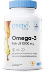 Osavi Omega–3 Fish Oil Molecularly Distilled 1000 mg – 60 Softgels | Lemon Flavor | EPA & DHA for Heart Health, Brain Function, and Vision I Molecular Distillation for Maximum Purity - Image 2
