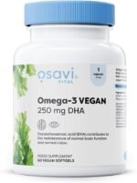 Osavi Omega–3 Vegan, 250 mg DHA – 60 Softgels | Highly Concentrated Algae Oil from Schizochytrium sp. | Supports Brain, Vision & Heart Health | Vegan–Friendly Tapioca Softgel - Image 2