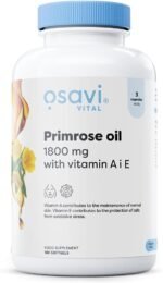 Osavi Primrose Oil 1800 mg with Vitamin A & E – 180 Softgels | Cold–Pressed Evening Primrose Oil with GLA, Enriched with Vitamin A & E | Supports Skin Health & Cell Protection - Image 2