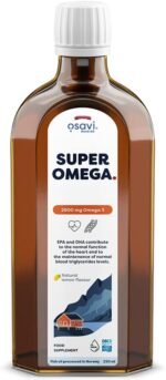 Osavi Super Omega, 2900 mg Omega–3 – 250 ml Oil | Lemon Flavor | DHA & EPA from Sustainable Wild Fish | Supports Heart & Brain Health | Contributes to Normal Blood Triglyceride Levels - Image 2