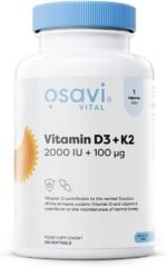 Osavi Vitamin D3 + K2, 2000 IU + 100 μg – 120 Softgels | Supports Bone, Teeth & Immune Health | with Quali®–D & K2VITAL® for High Absorption | MCT Oil–Based Formula - Image 2