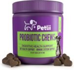 PROBIOTIC CHEWS - dog probiotics for gut health - digestive enzymes for dogs - Improve digestion, reduce diarrhea, itching and discomfort and eliminate foul odours. 120 Chews per tub - Image 2