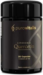 PUROVITALIS Liposomal Quercetin 125mg (500 mg Equivalent), 99% Purity, High Bioavailability, Antioxidant and Immune Support Supplement, 1-Month Supply (30 Vegan Capsules) - Image 2