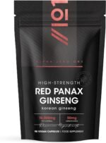 Panax Ginseng Extract 15,000mg – 50mg Ginsenoids High Strength Korean Red Ginseng – 90 Vegan Capsules – Resealable and Recyclable Pouch by Alpha01 - Image 2