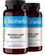 Papaya Leaf Extract 250 mg – 200 Capsules | Plant-Based Digestive Supplement with Natural Enzymes for Daily Wellness - Image 2