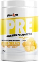 Per4m Pre Workout Powder | Intense Pump, Sustained Energy & Mental Focus | L-Citrulline, Beta Alanine & Caffeine & Added Hydration (570g, Lemon Sherbet Fizz) - Image 2