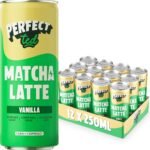 PerfectTed Vanilla Matcha Latte RTD, Ceremonial Grade Japanese, 12 x 250ml Cans, Ready-to-Drink with Gluten-Free Oats | Smooth & Creamy | Dairy-Free | Vegan - Image 2